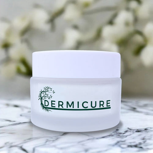 Envase de Dermicure, crema de cuidado tópico de Alquimia Verde